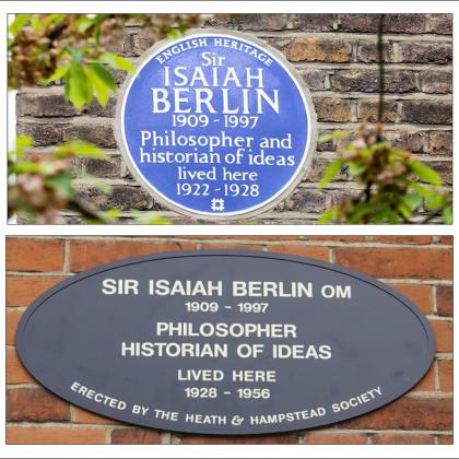 English Heritage and Heath & Hampstead Society blue plaques